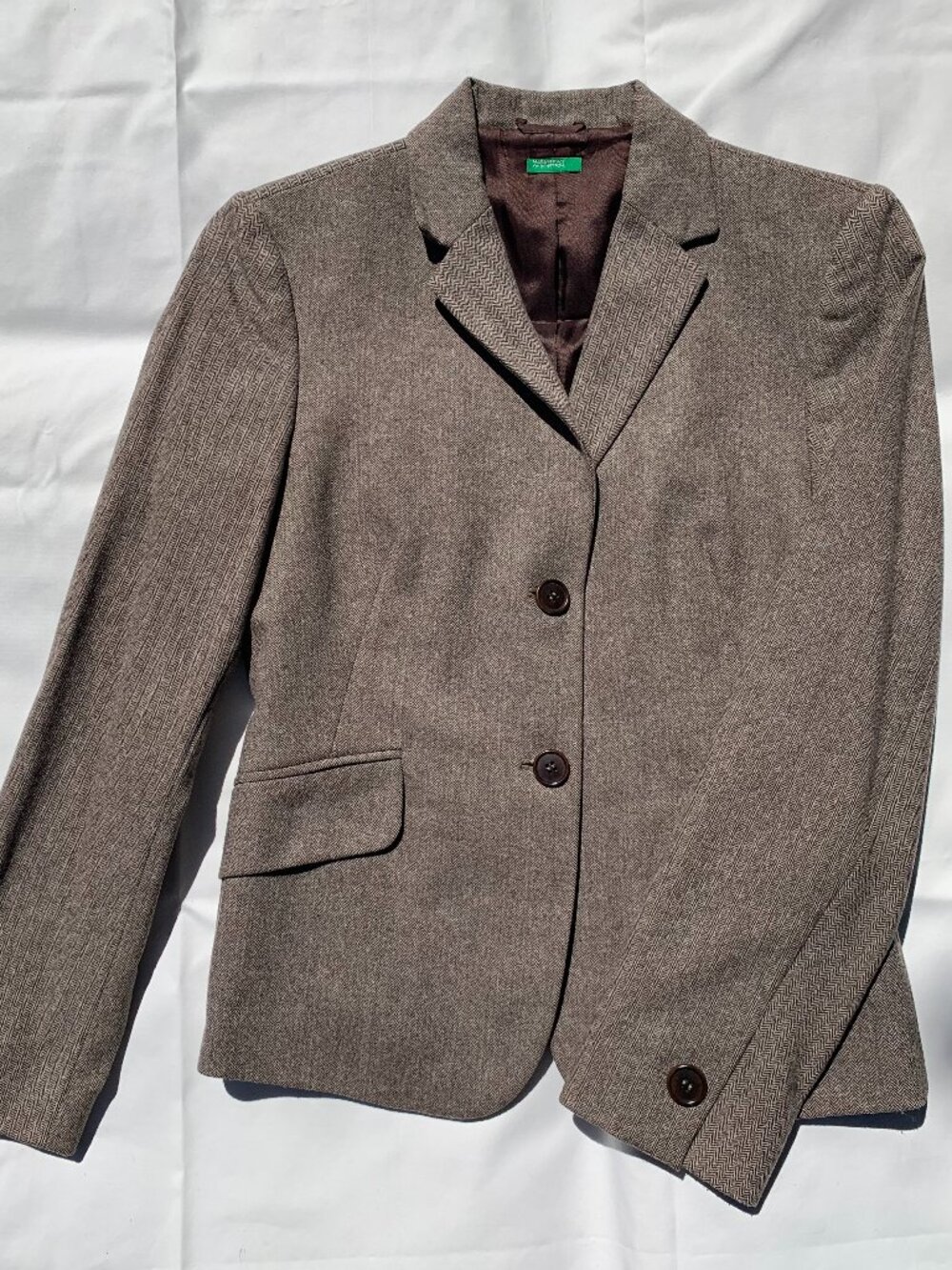 Benetton made in Italy Wool Blazer Size 40 (US 4-6)